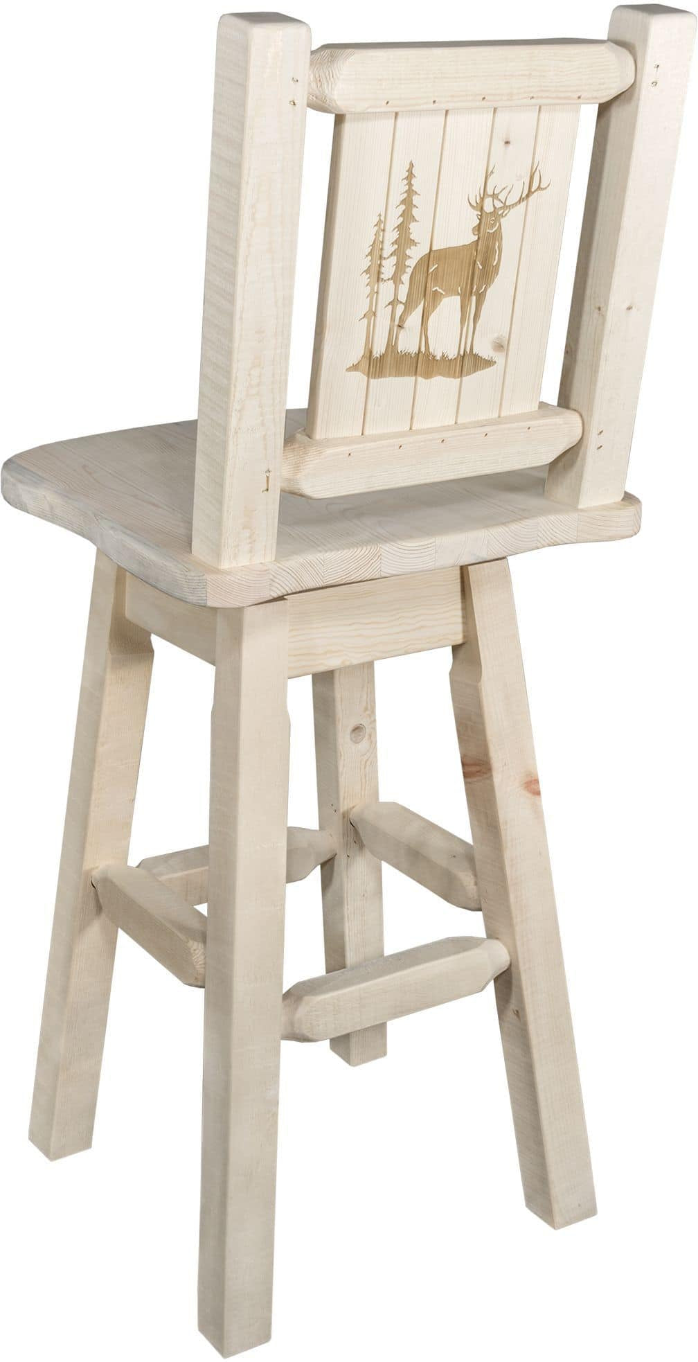 Montana Woodworks Homestead Kollektion Counter Height Swivel Barstool (Deutsche Ausgabe)