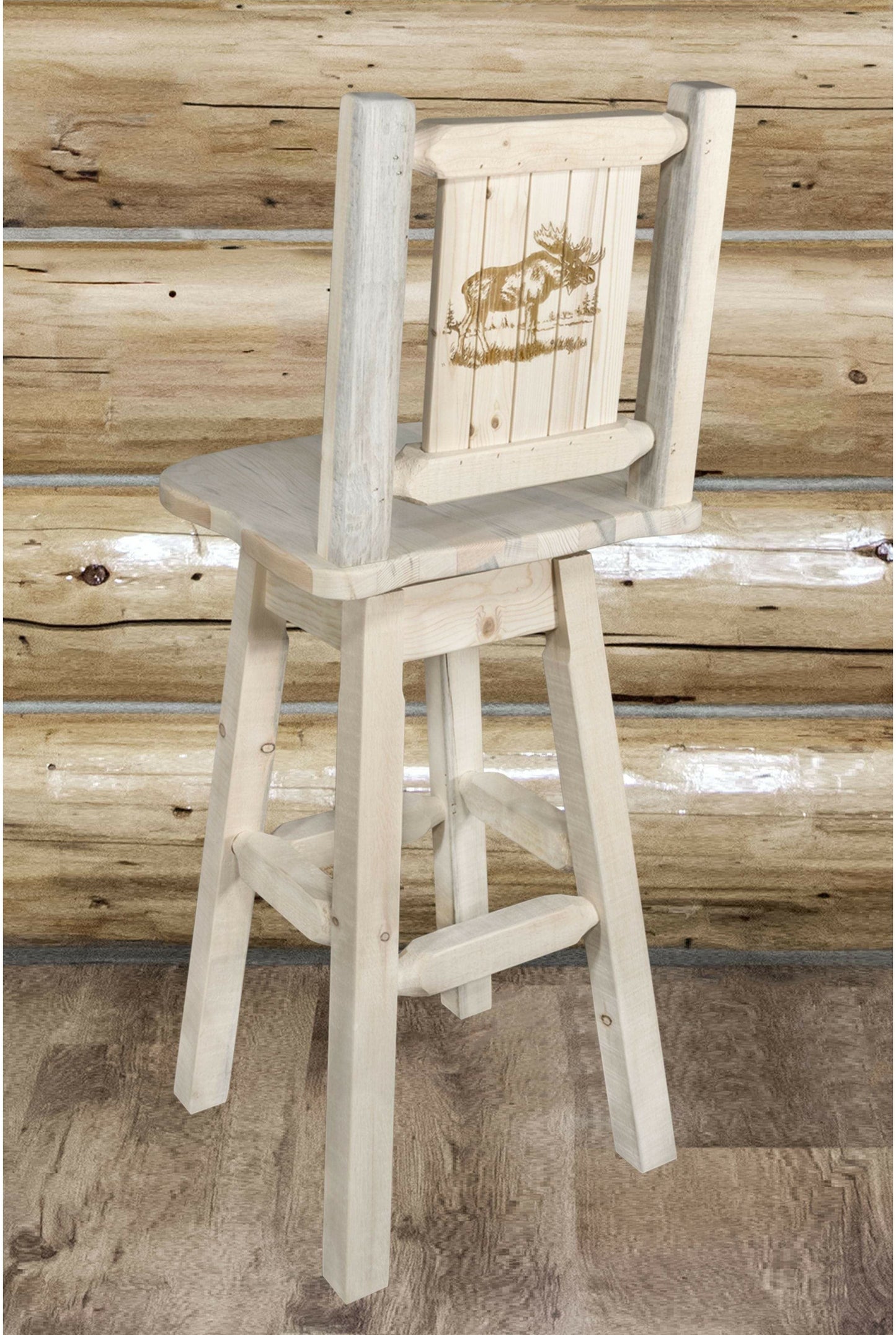 Montana Woodworks Homestead Kollektion Counter Height Swivel Barstool (Deutsche Ausgabe)