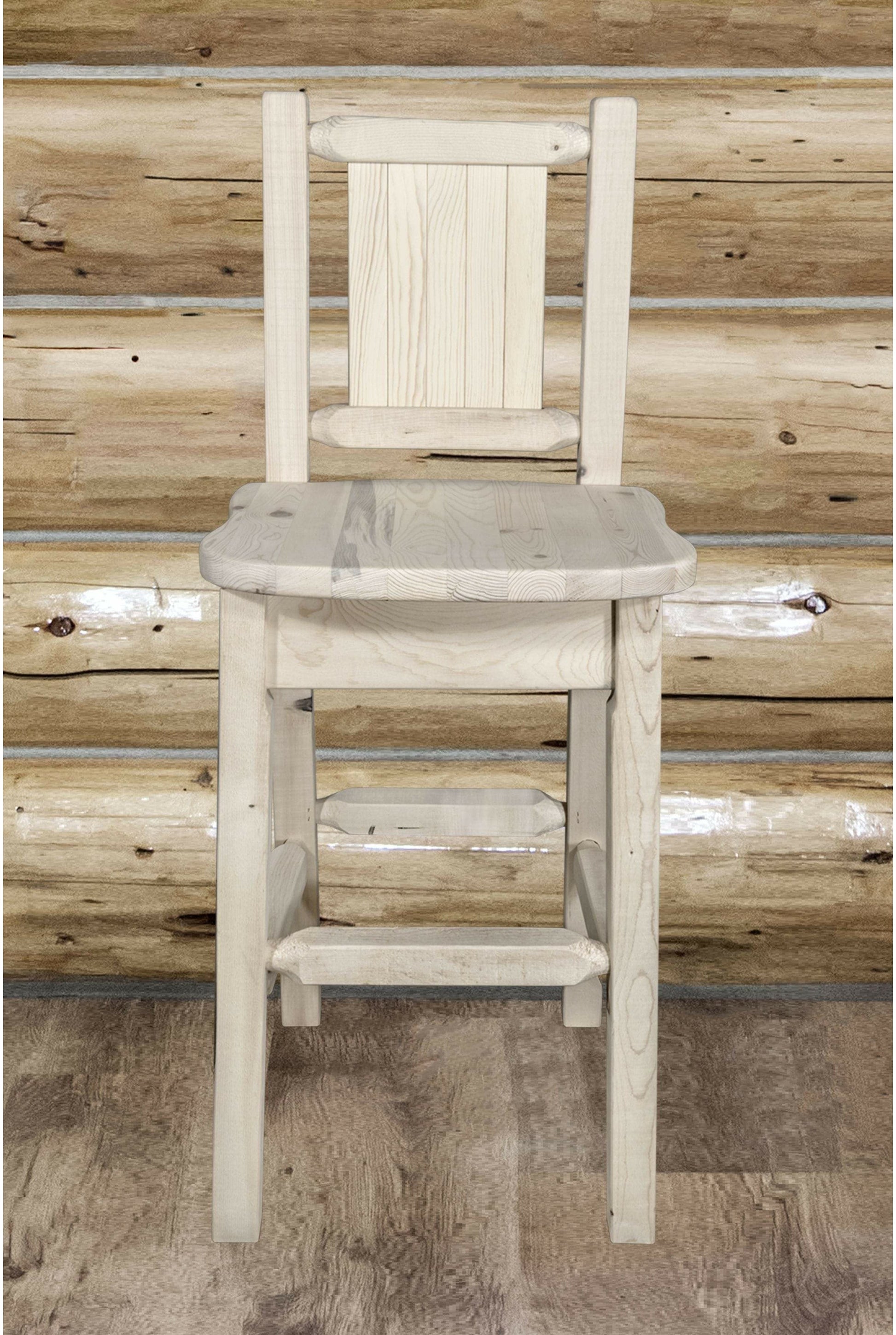 Montana Woodworks Homestead Kollektion Polsterbarsch mit Engraved Design