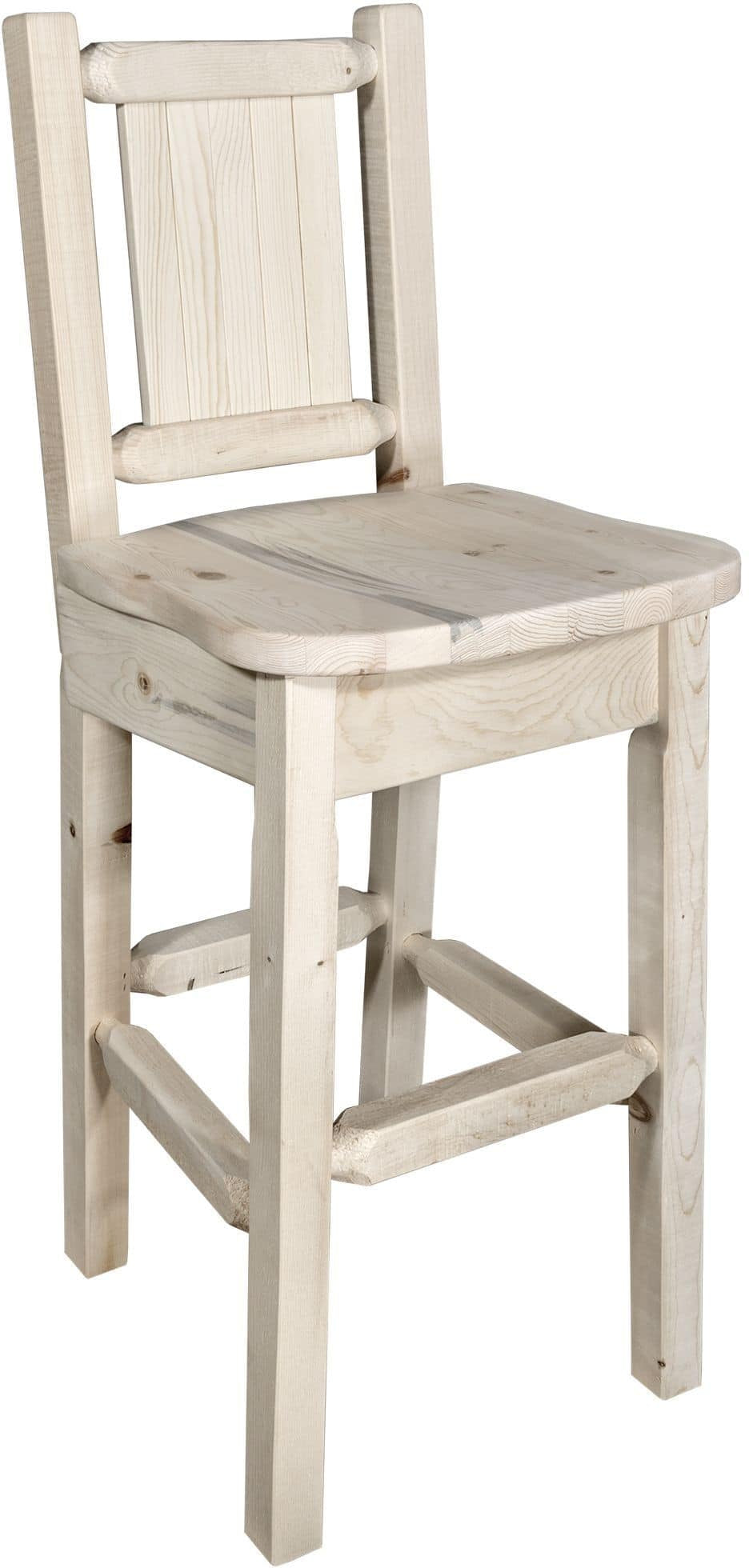 Montana Woodworks Homestead Kollektion Polsterbarsch mit Engraved Design