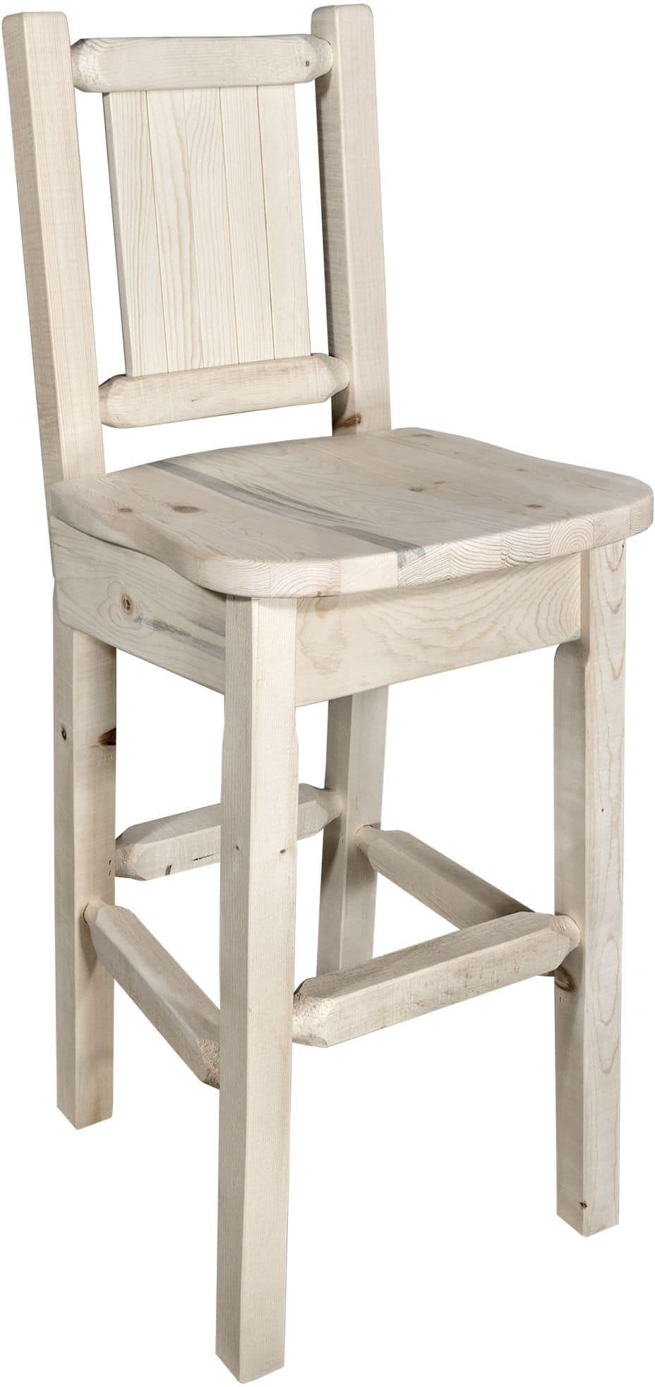 Montana Woodworks Homestead Kollektion Polsterbarsch mit Engraved Design