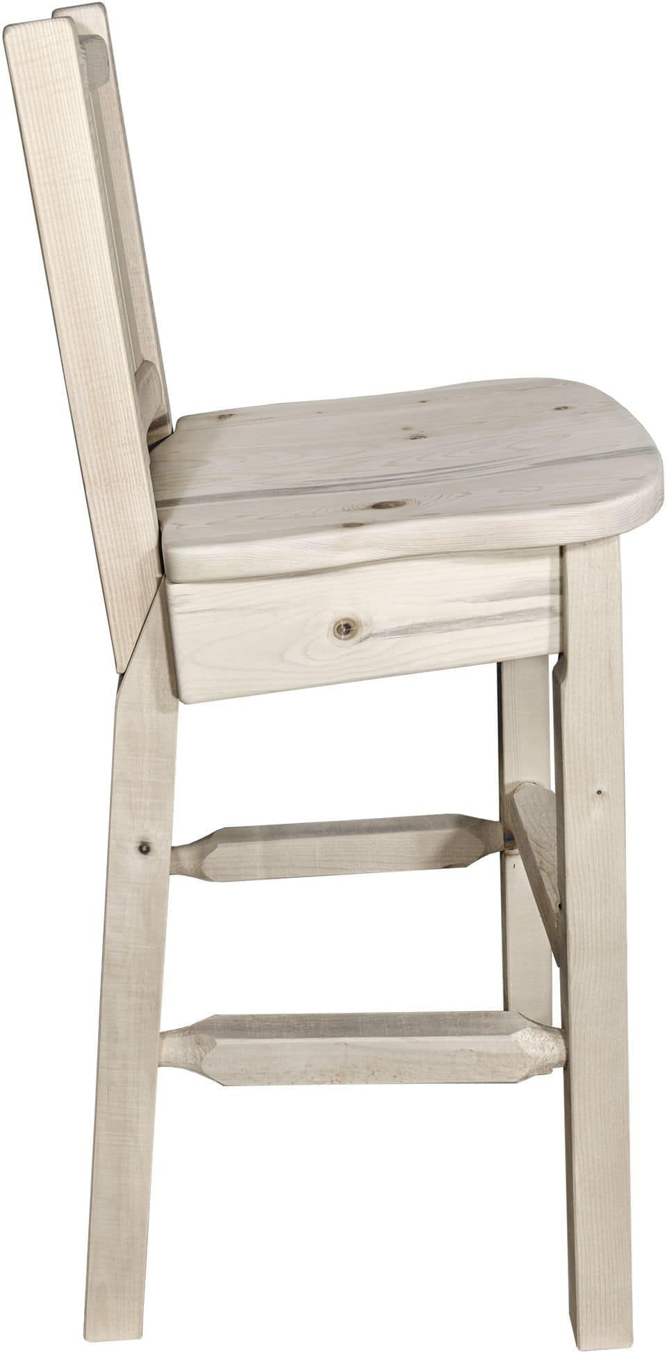 Montana Woodworks Homestead Kollektion Polsterbarsch mit Engraved Design