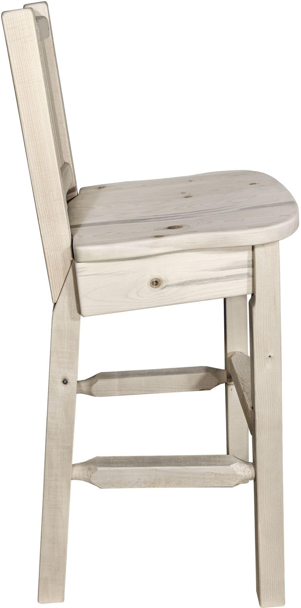 Montana Woodworks Homestead Kollektion Polsterbarsch mit Engraved Design
