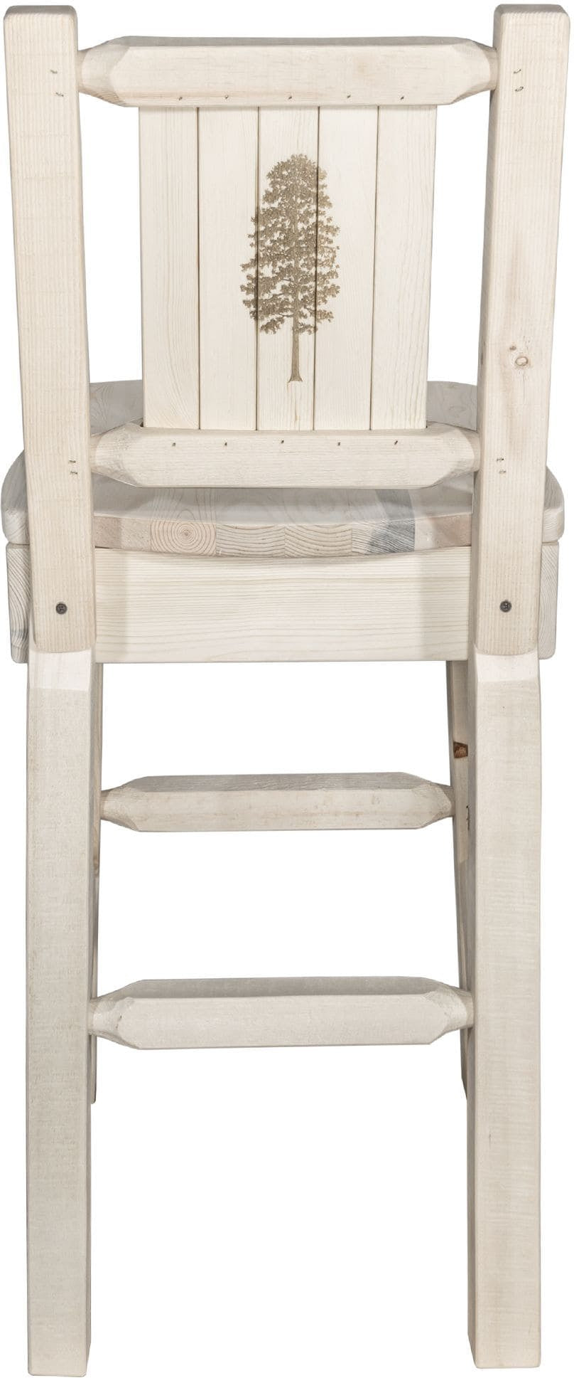 Montana Woodworks Homestead Kollektion Polsterbarsch mit Engraved Design
