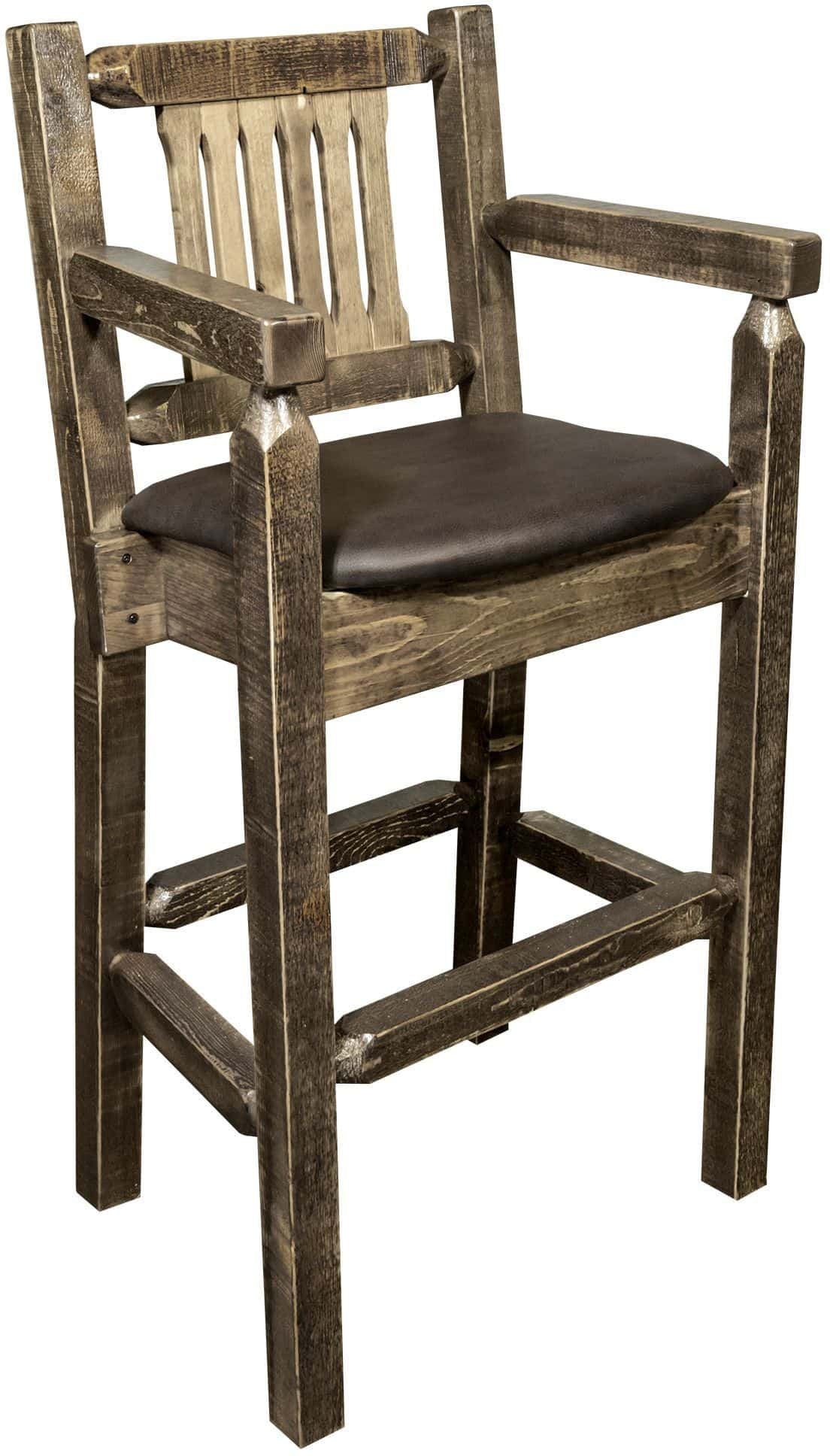 Montana Woodworks Homestead Kollektion Counter Height Captain's Barshocker