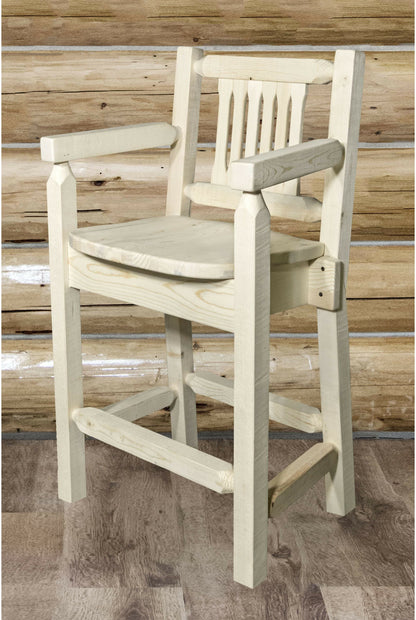 Montana Woodworks Homestead Kollektion Counter Height Captain's Barshocker