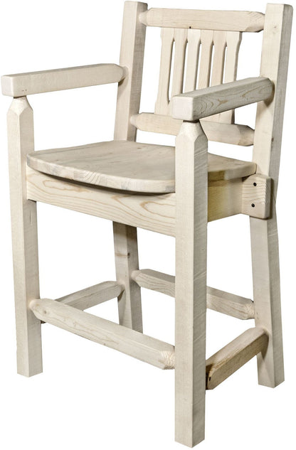 Montana Woodworks Homestead Kollektion Counter Height Captain's Barshocker
