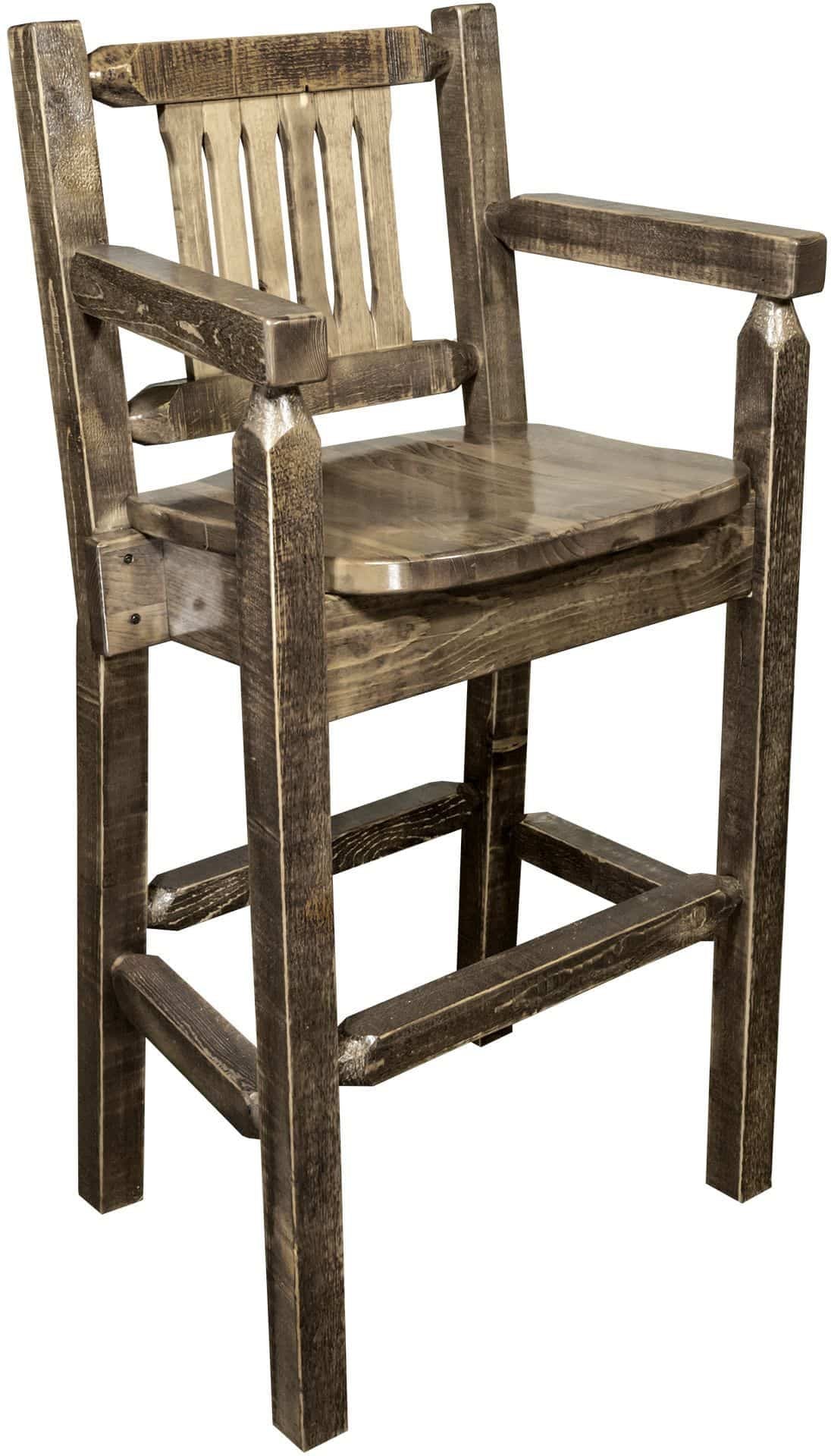 Montana Woodworks Homestead Kollektion Counter Height Captain's Barshocker