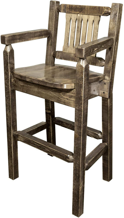 Montana Woodworks Homestead Kollektion Counter Height Captain's Barshocker