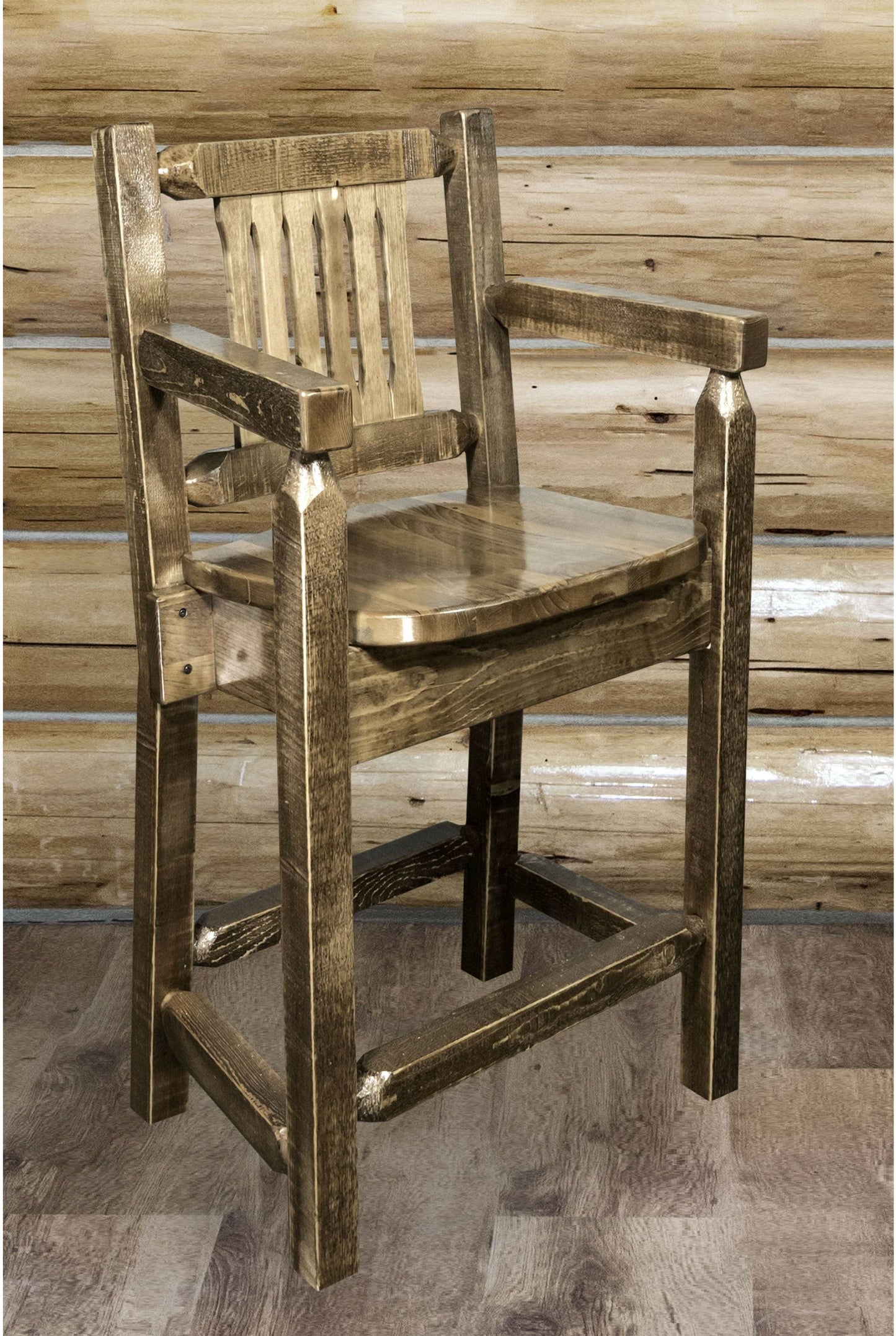 Montana Woodworks Homestead Kollektion Counter Height Captain's Barshocker