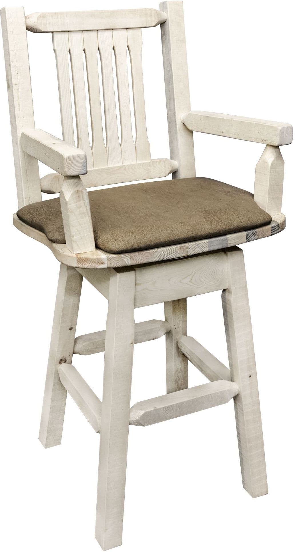 Montana Woodworks Homestead Kollektion Counter Height Swivel Captain's Barshocker