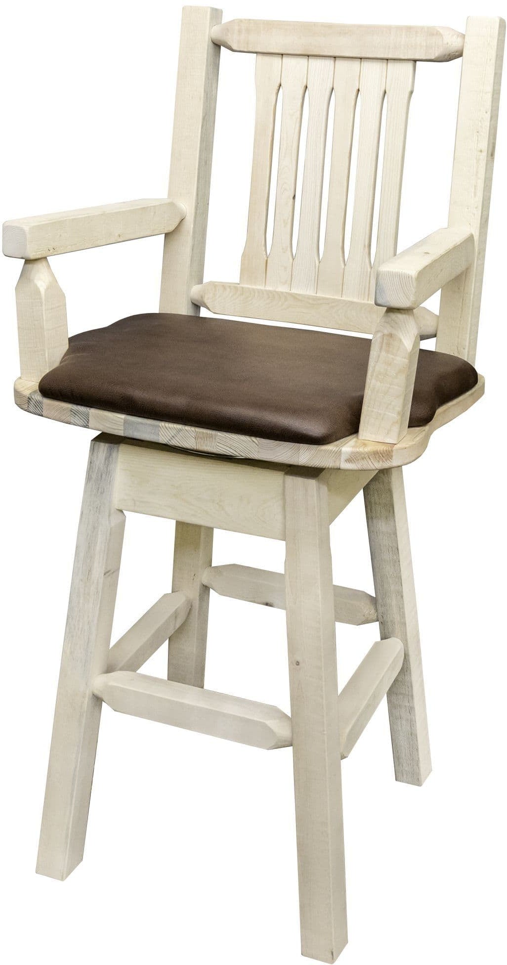 Montana Woodworks Homestead Kollektion Counter Height Swivel Captain's Barshocker