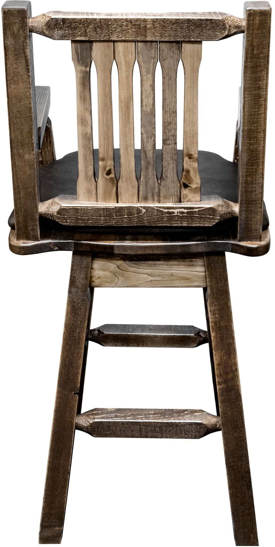 Montana Woodworks Homestead Kollektion Counter Height Swivel Captain's Barshocker