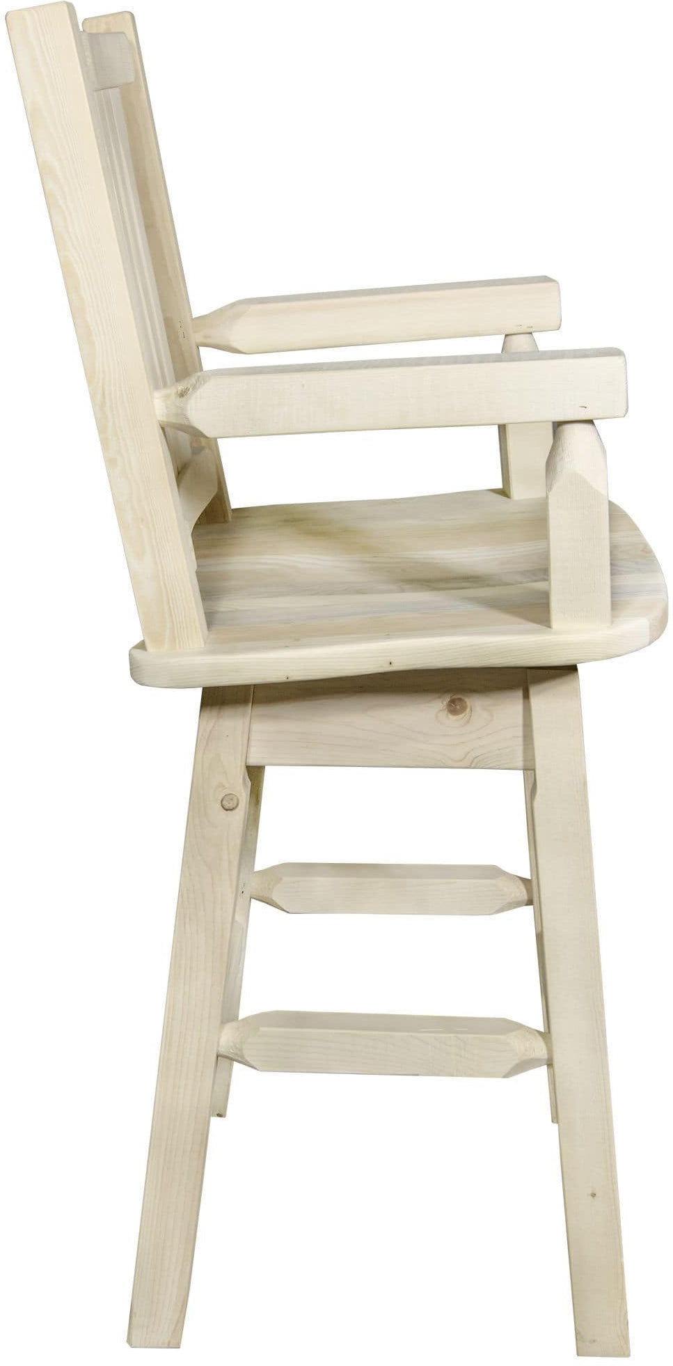 Montana Woodworks Homestead Kollektion Counter Height Swivel Captain's Barshocker