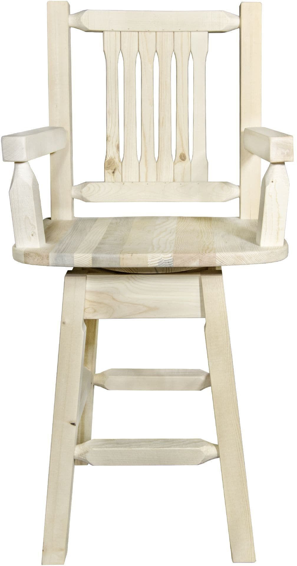 Montana Woodworks Homestead Kollektion Counter Height Swivel Captain's Barshocker