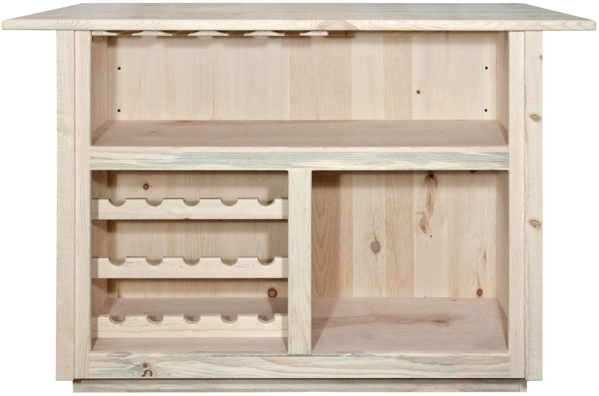 Montana Woodworks Homestead Kollektion Deluxe Bar mit Fußschiene