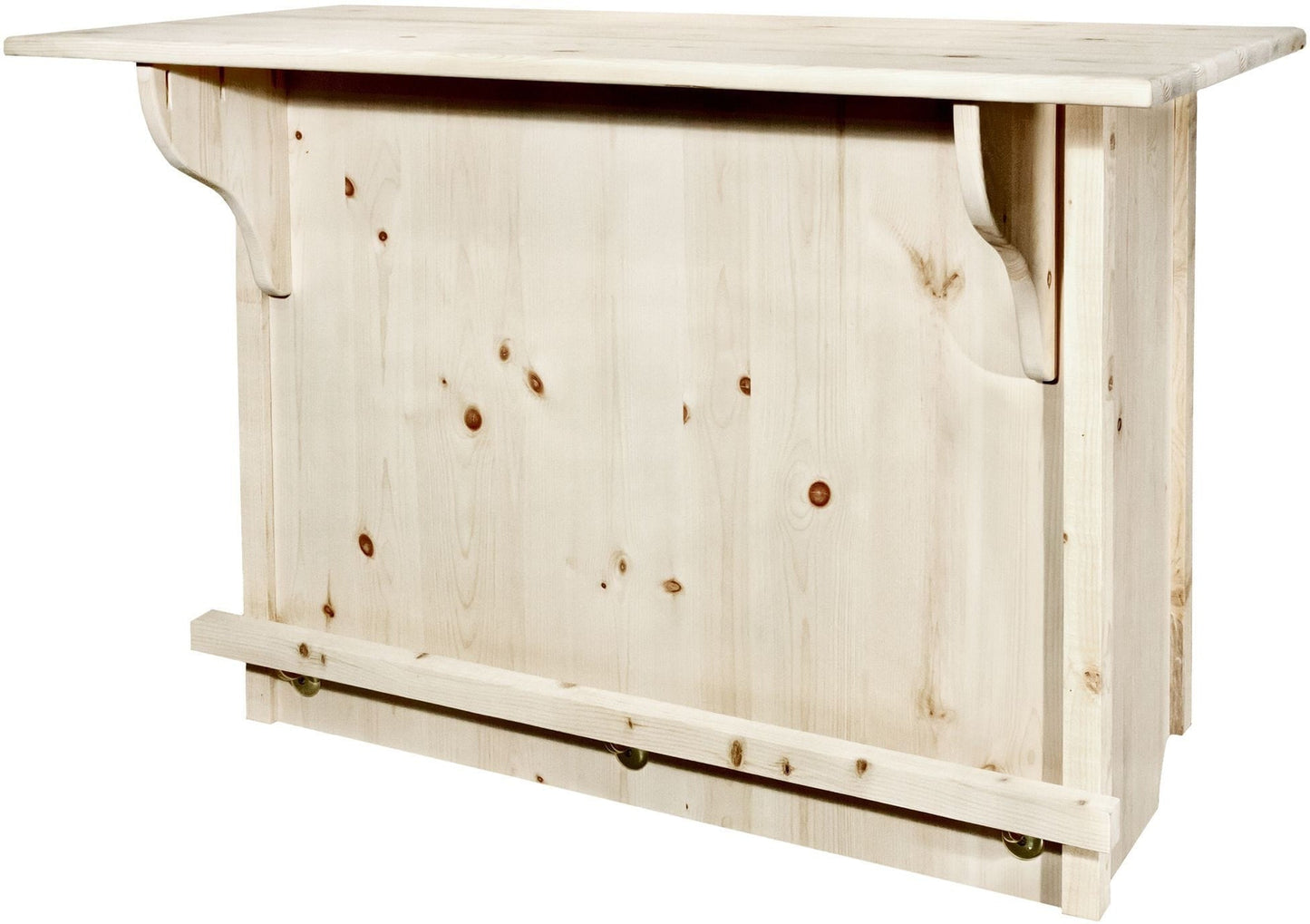 Montana Woodworks Homestead Kollektion Deluxe Bar mit Fußschiene