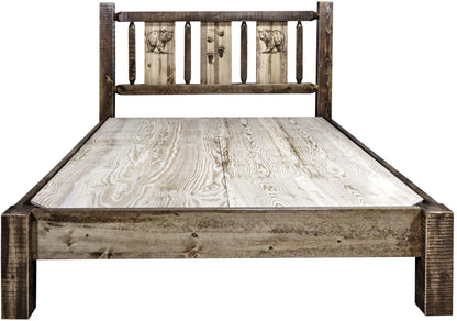 Montana Woodworks Homestead Kollektion Volle Plattform Bett - Flecken & Klare Lacquer Finish