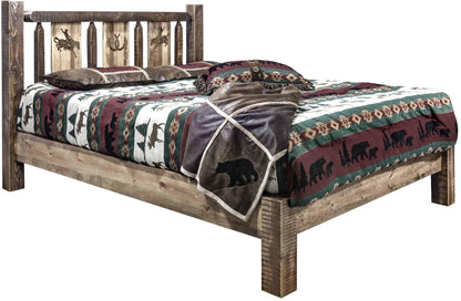 Montana Woodworks Homestead Kollektion Volle Plattform Bett - Flecken & Klare Lacquer Finish