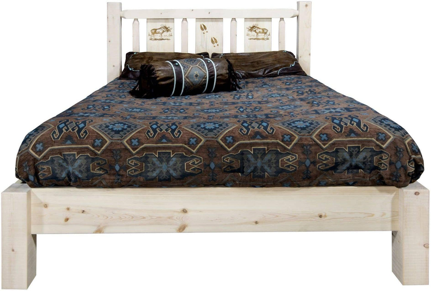 Montana Woodworks Homestead Kollektion Unvollendetes vollständiges Plattformbett