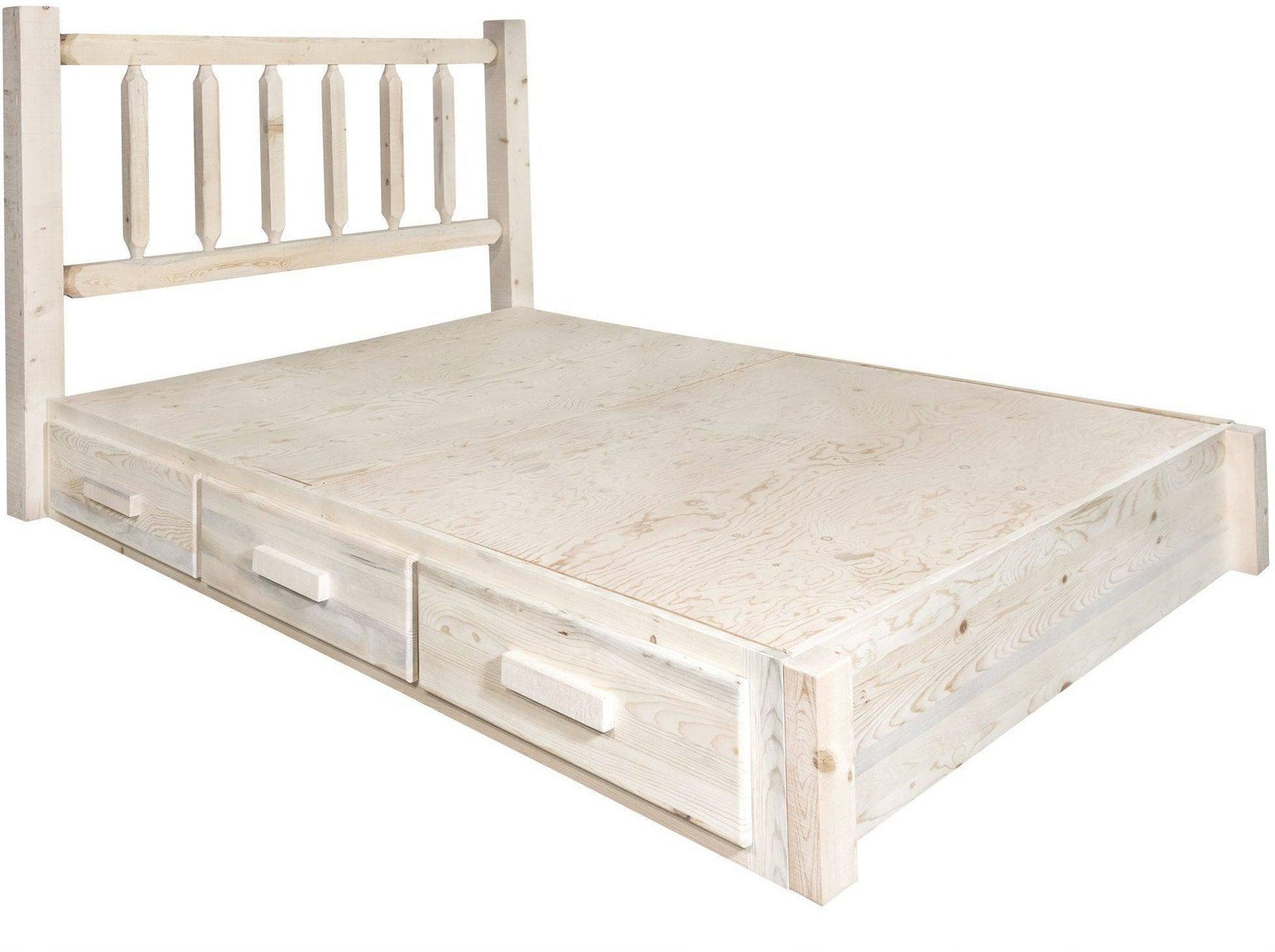 Montana Woodworks Homestead Kollektion Volle Plattform Bett mit Lagerung