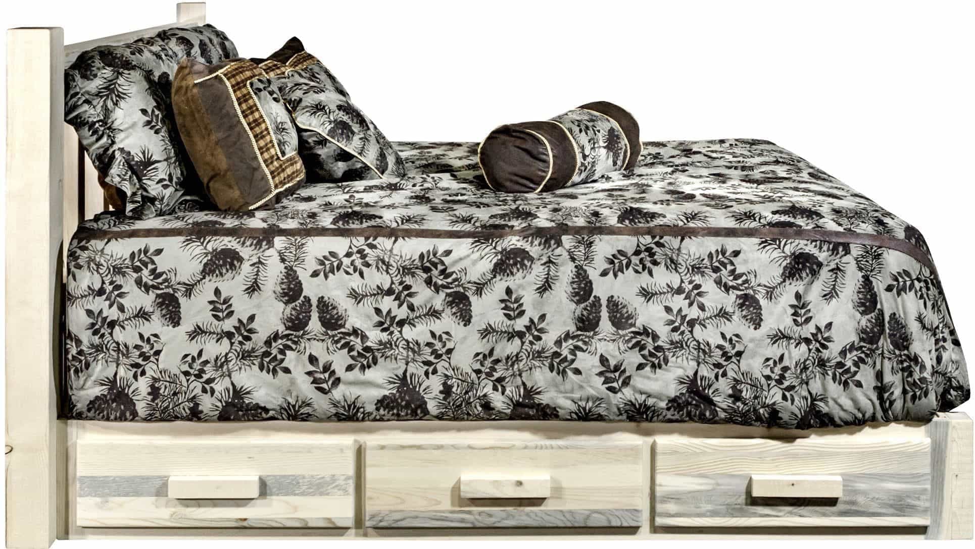 Montana Woodworks Homestead Kollektion Volle Plattform Bett mit Lagerung