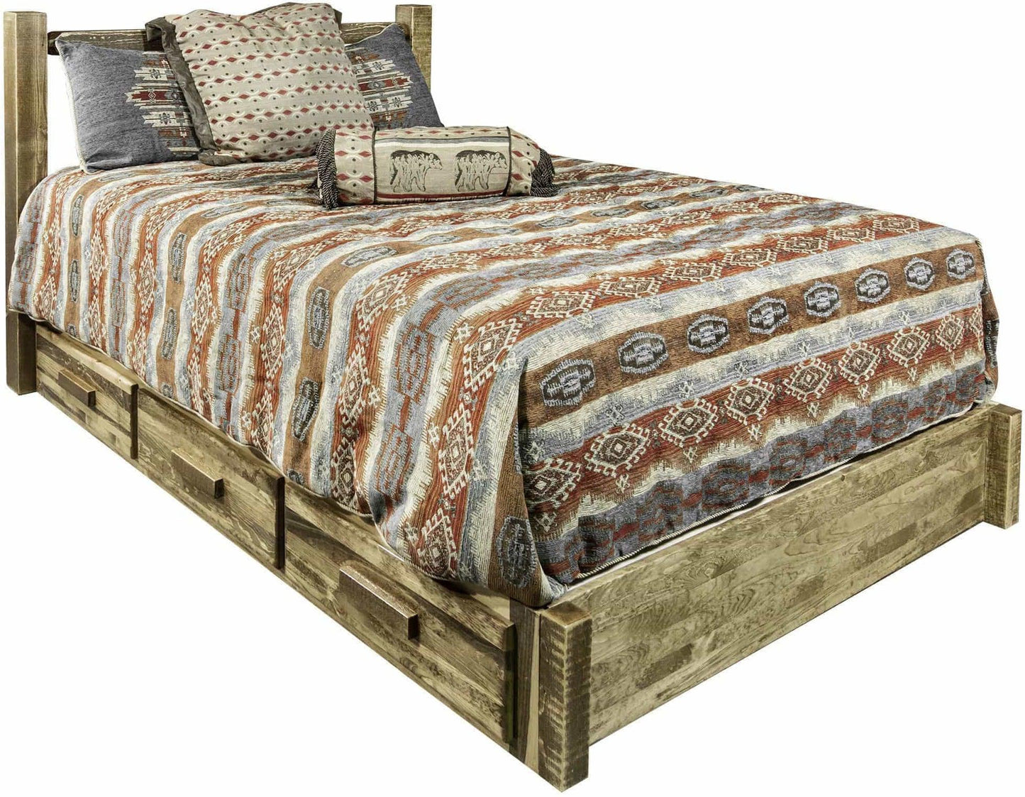 Montana Woodworks Homestead Kollektion Volle Plattform Bett mit Lagerung