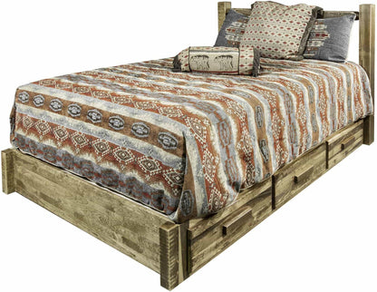 Montana Woodworks Homestead Kollektion Volle Plattform Bett mit Lagerung
