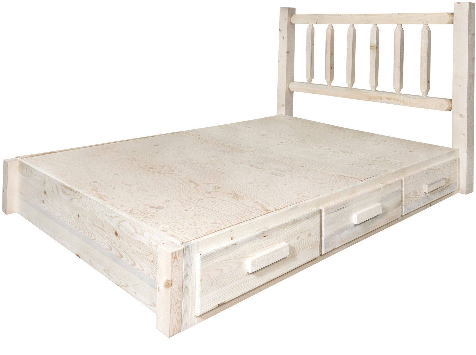 Montana Woodworks Homestead Kollektion Volle Plattform Bett mit Lagerung