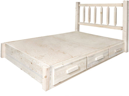 Montana Woodworks Homestead Kollektion Volle Plattform Bett mit Lagerung