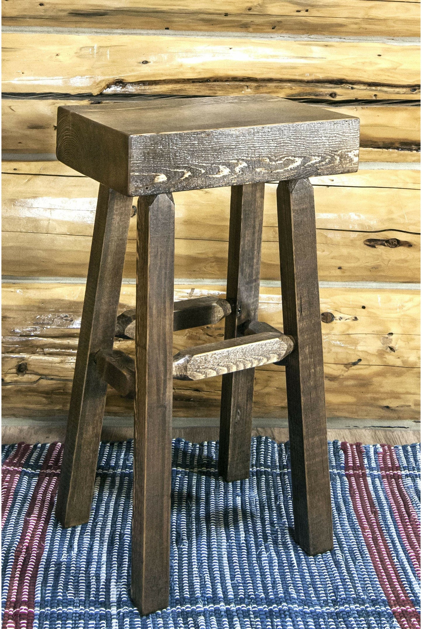 Montana Woodworks Homestead Sammlung Halb Log Barstool