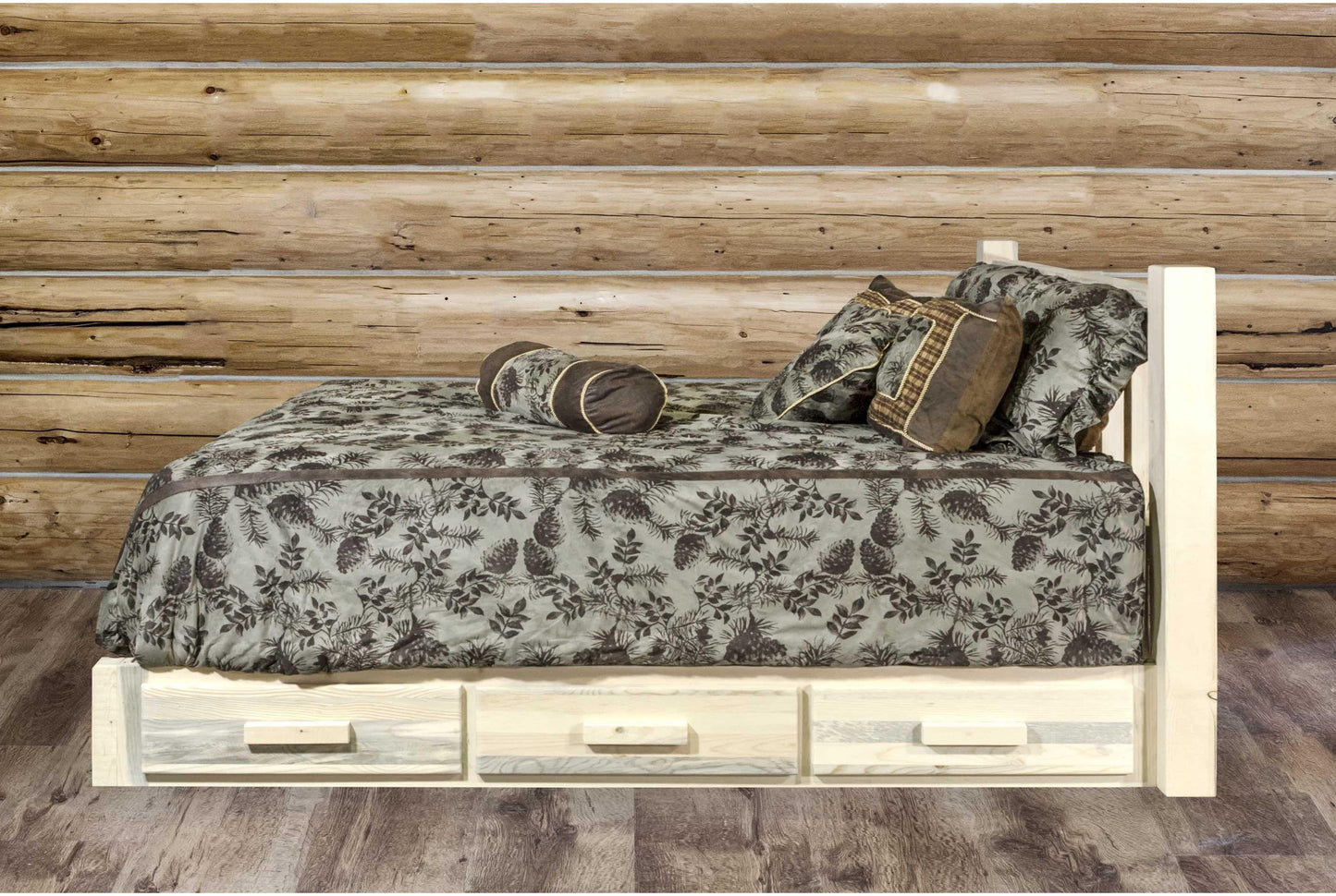 Montana Woodworks Homestead Kollektion King Plattformbett mit Lagerung