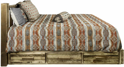 Montana Woodworks Homestead Kollektion King Plattformbett mit Lagerung