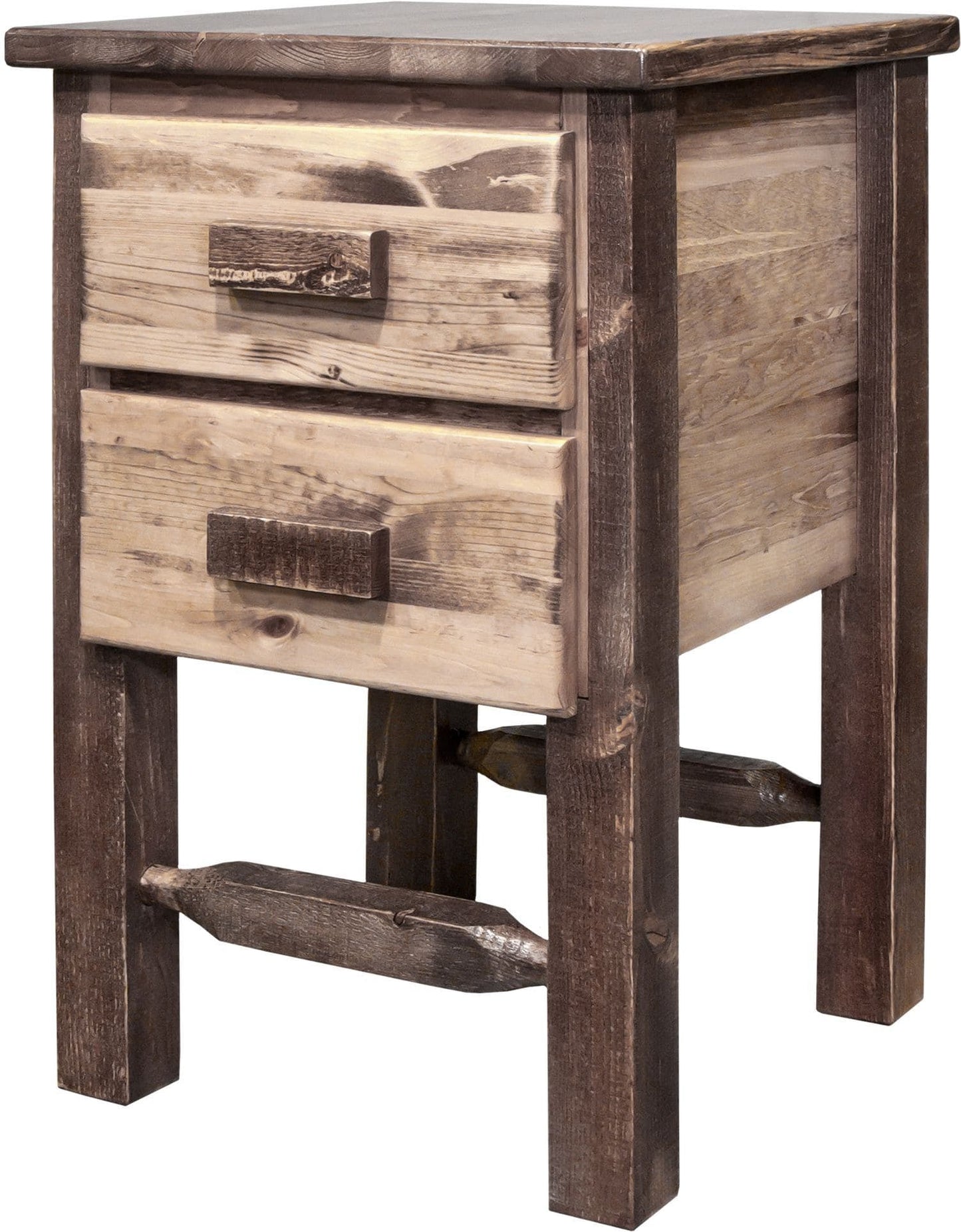 Montana Woodworks Homestead Kollektion Nachttisch mit 2 Schubladen
