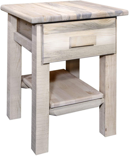 Montana Woodworks Homestead Kollektion Nachttisch mit Schublade und Regal