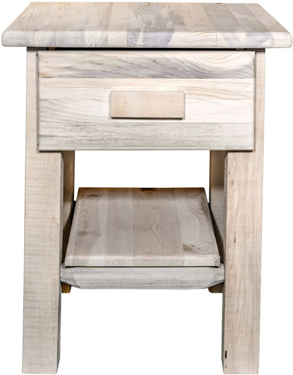 Montana Woodworks Homestead Kollektion Nachttisch mit Schublade und Regal