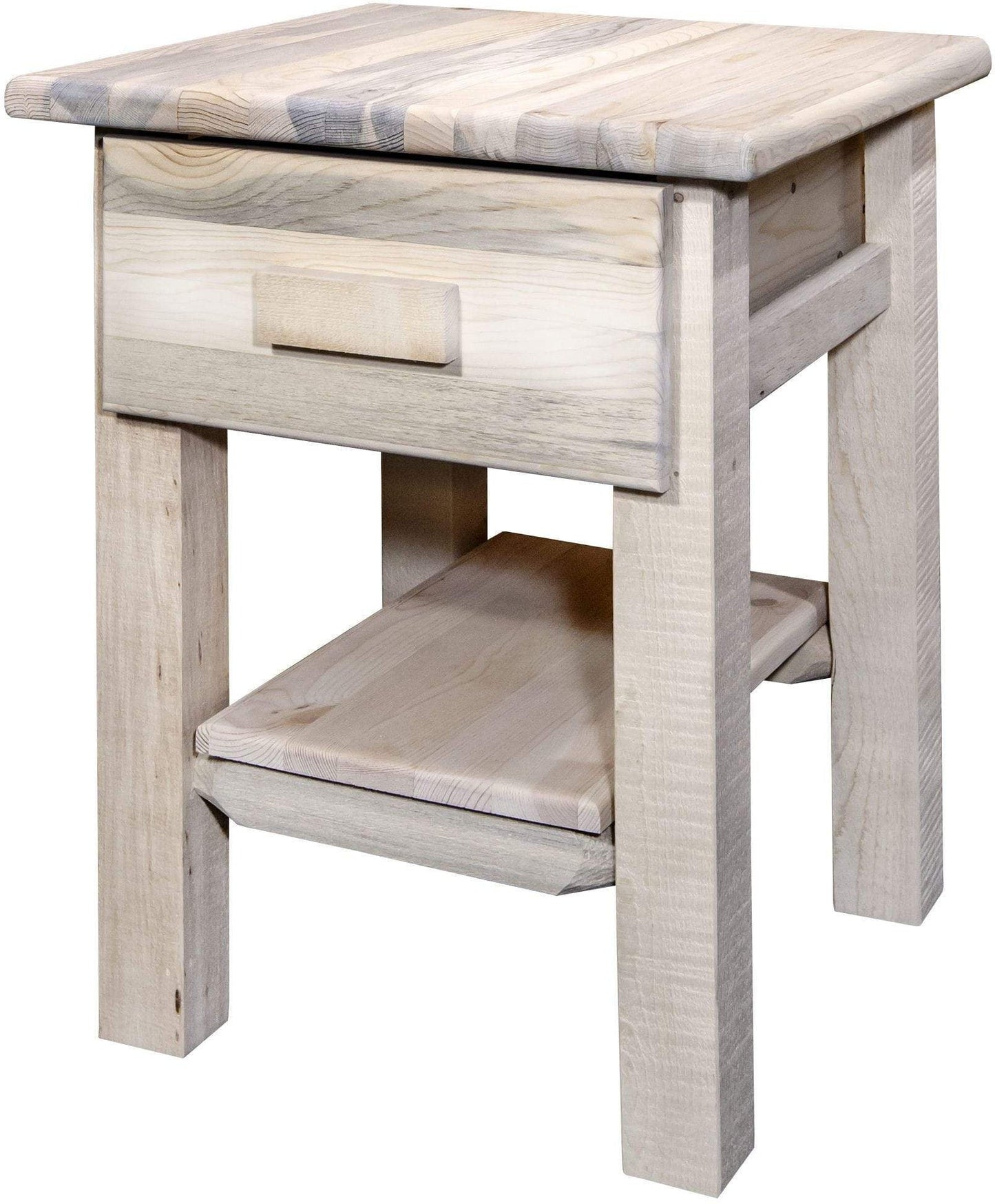 Montana Woodworks Homestead Kollektion Nachttisch mit Schublade und Regal