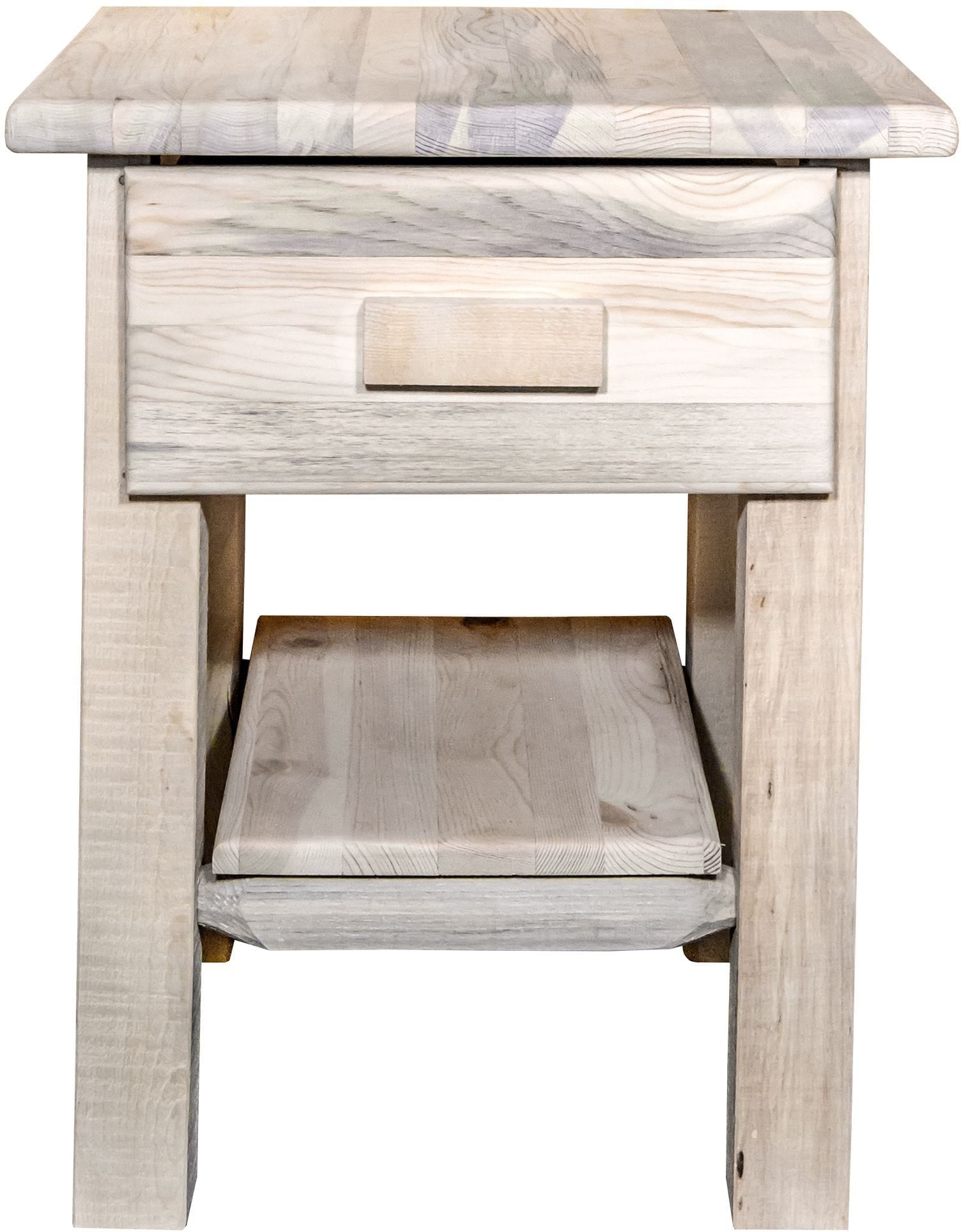 Montana Woodworks Homestead Kollektion Nachttisch mit Schublade und Regal