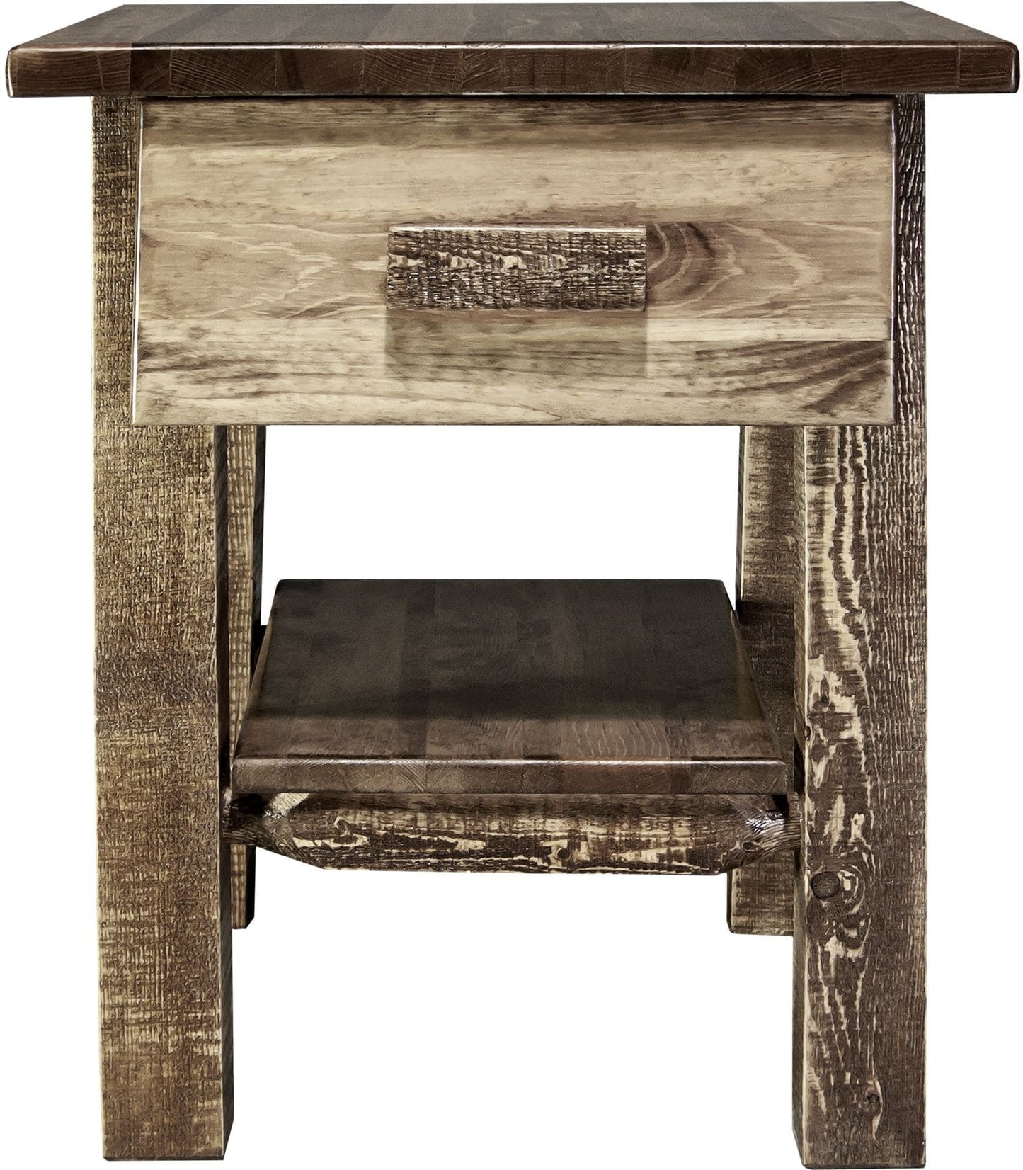 Montana Woodworks Homestead Kollektion Nachttisch mit Schublade und Regal