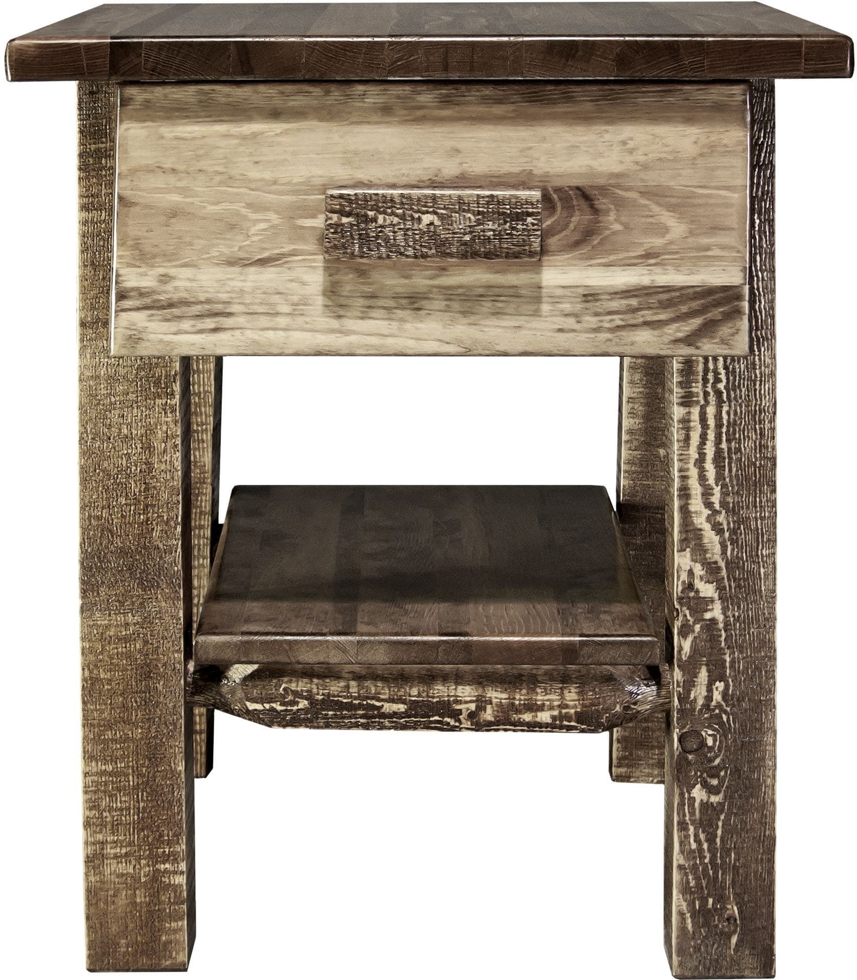 Montana Woodworks Homestead Kollektion Nachttisch mit Schublade und Regal