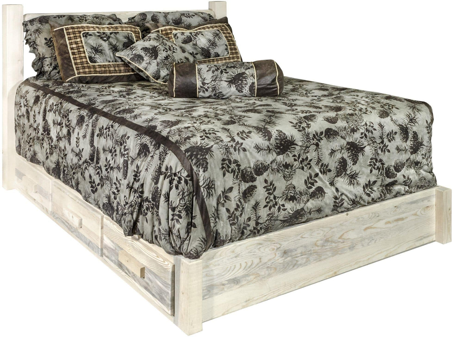 Montana Woodworks Homestead Kollektion Queen Platform Bett mit Lagerung