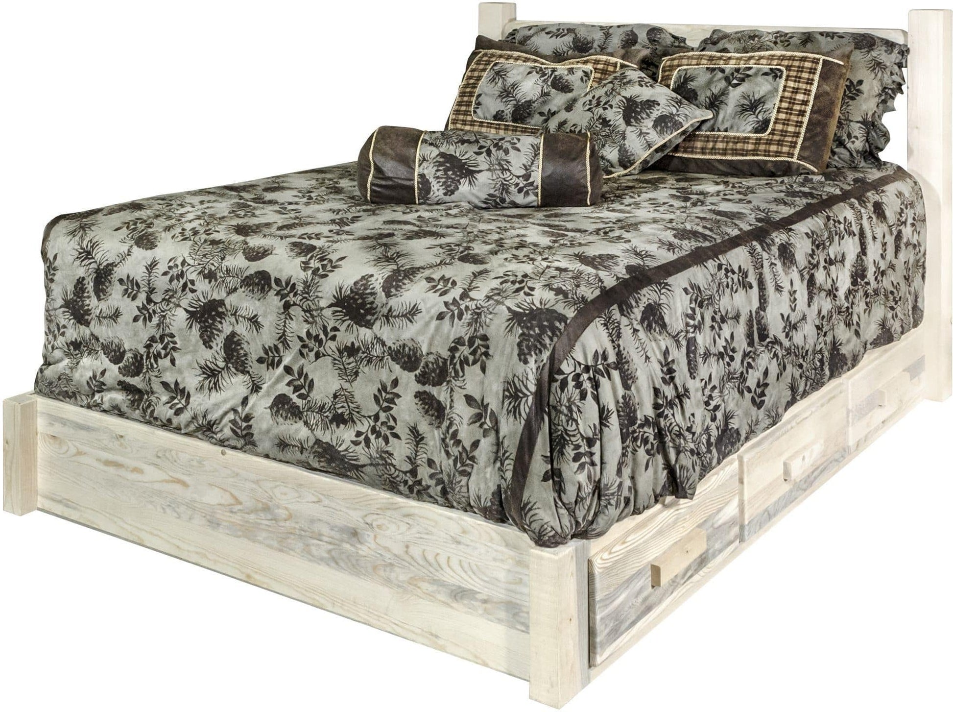 Montana Woodworks Homestead Kollektion Queen Platform Bett mit Lagerung