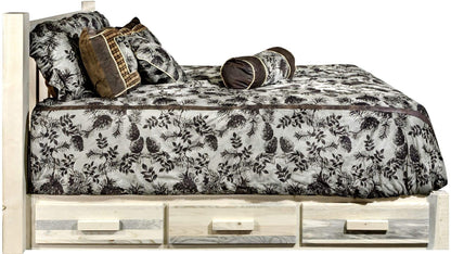 Montana Woodworks Homestead Kollektion Queen Platform Bett mit Lagerung