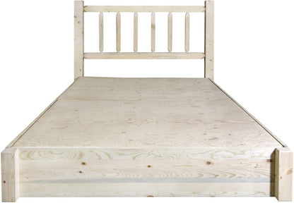 Montana Woodworks Homestead Kollektion Queen Platform Bett mit Lagerung