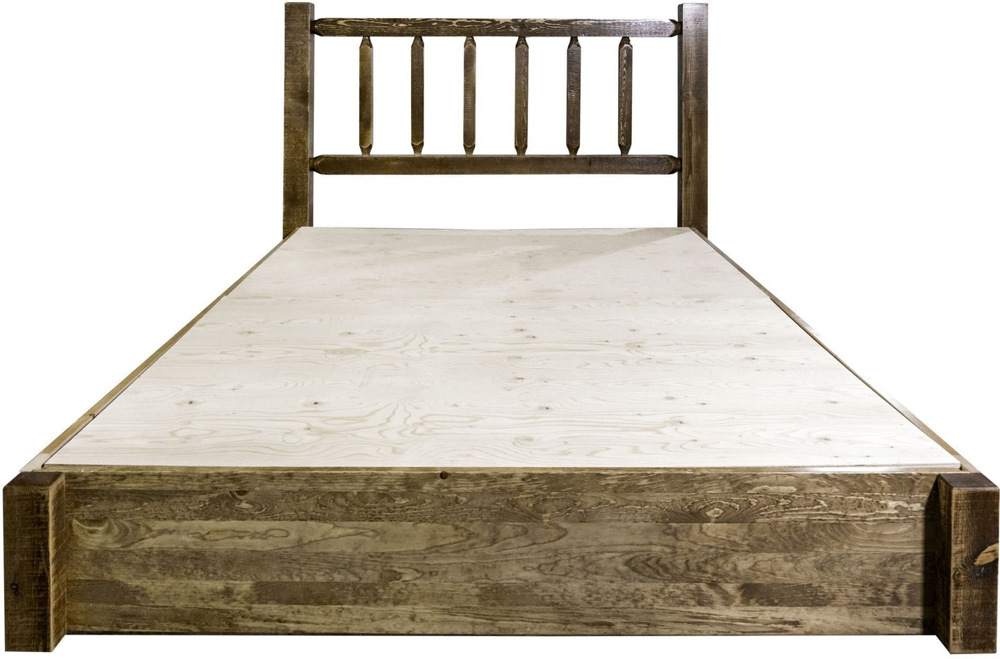 Montana Woodworks Homestead Kollektion Queen Platform Bett mit Lagerung