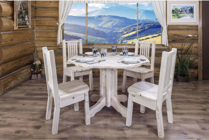 Montana Woodworks Homestead Kollektion Beistellstuhl mit ergonomischem Holzsitz