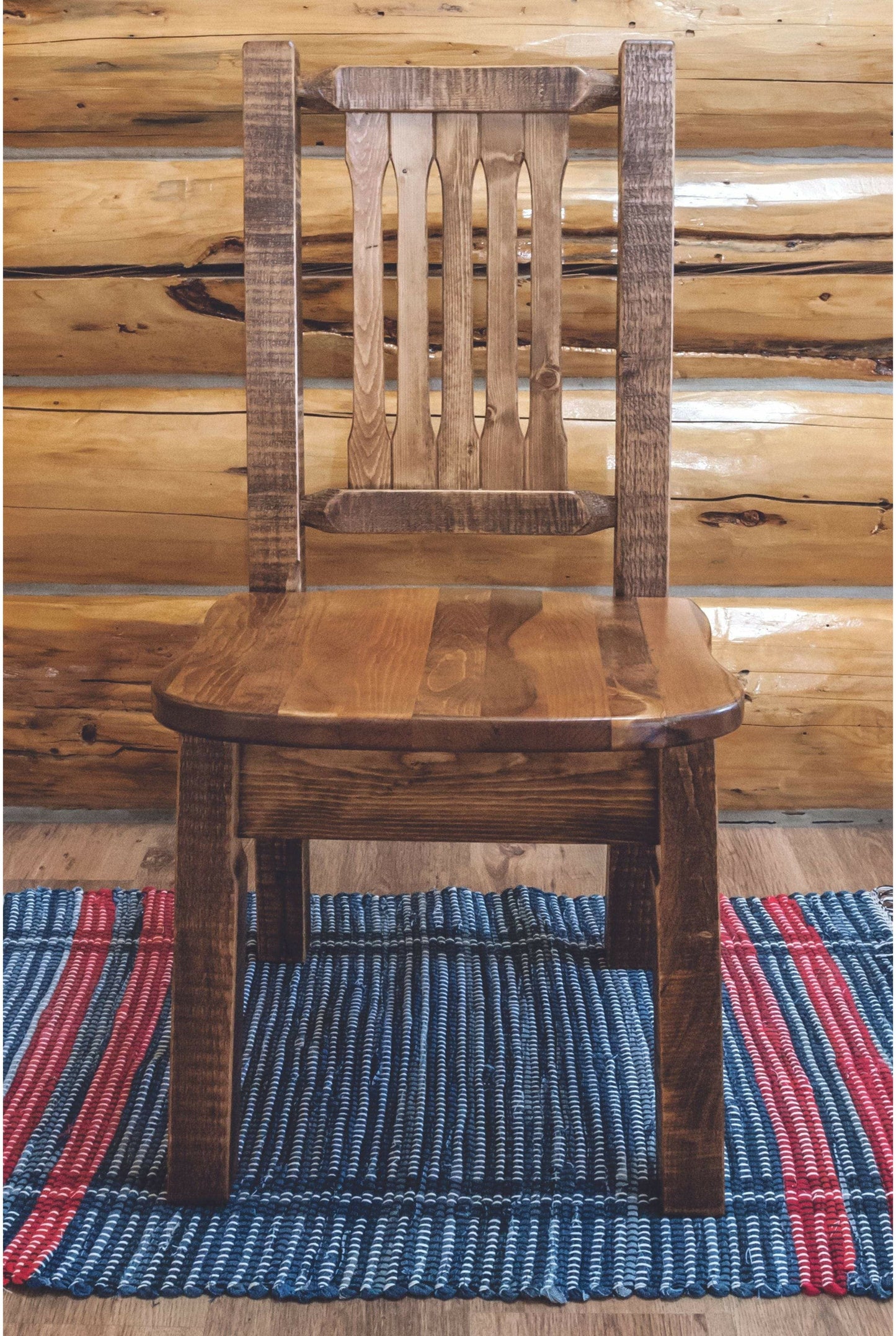 Montana Woodworks Homestead Kollektion Beistellstuhl mit ergonomischem Holzsitz