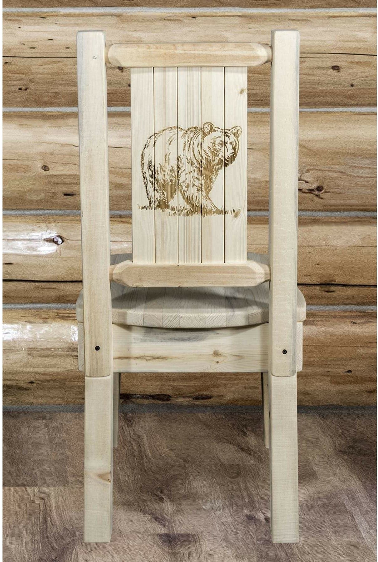 Montana Woodworks Homestead Kollektion Laser Gravur Seitenstuhl