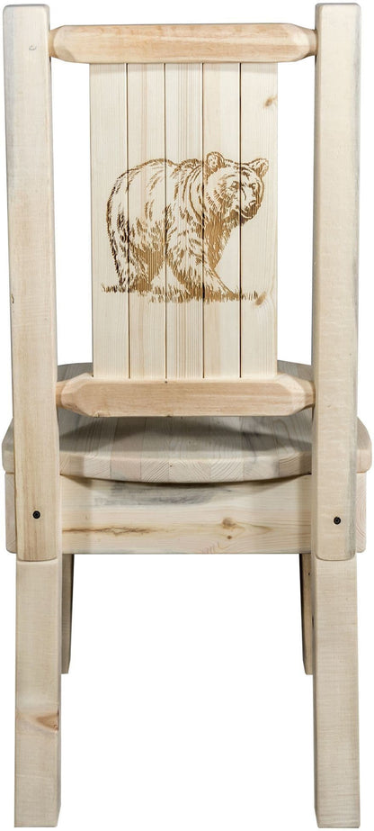 Montana Woodworks Homestead Kollektion Laser Gravur Seitenstuhl