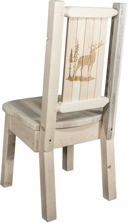 Montana Woodworks Homestead Kollektion Laser Gravur Seitenstuhl